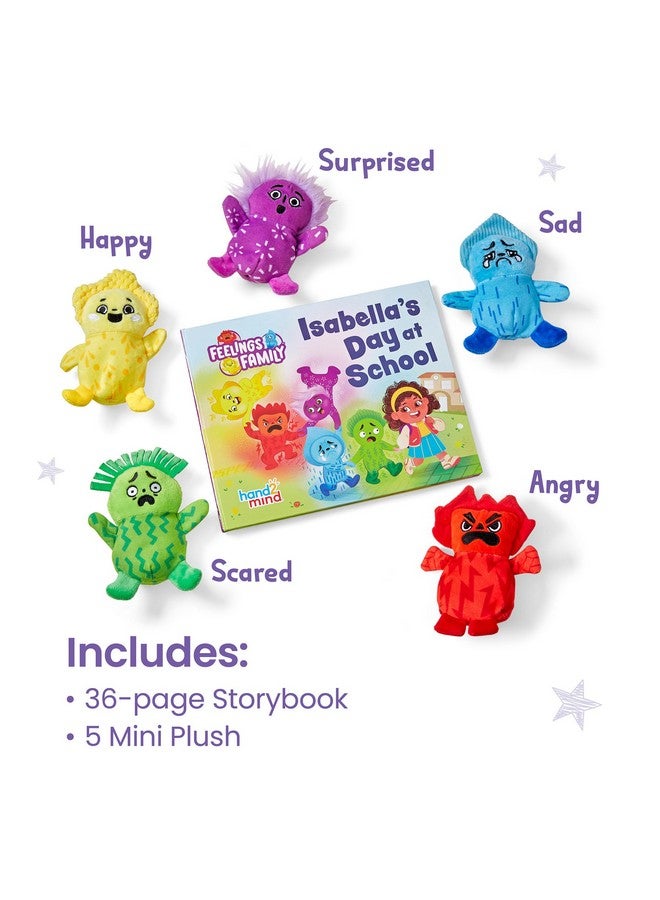 hand2mind hand2mind Feelings Family Introductory Storybook and Plush Set, Toddler Emotions Book, Social Emotional Learning Activities, Play Therapy Toys, Preschool Books 3-5, Calm Down Corner Supplies  - Image 2