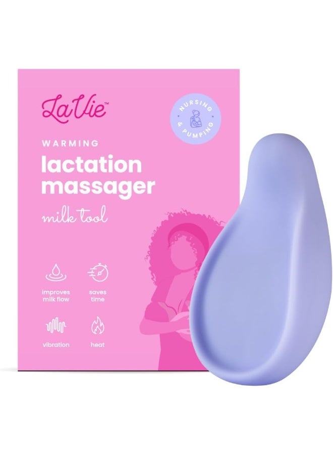 لافي LaVie Warming Lactation Massager 3-in-1 Adjustable Heat + Vibration for Breastfeeding, Nursing, Pumping, Essential Support for Improved Milk Flow - Image 1