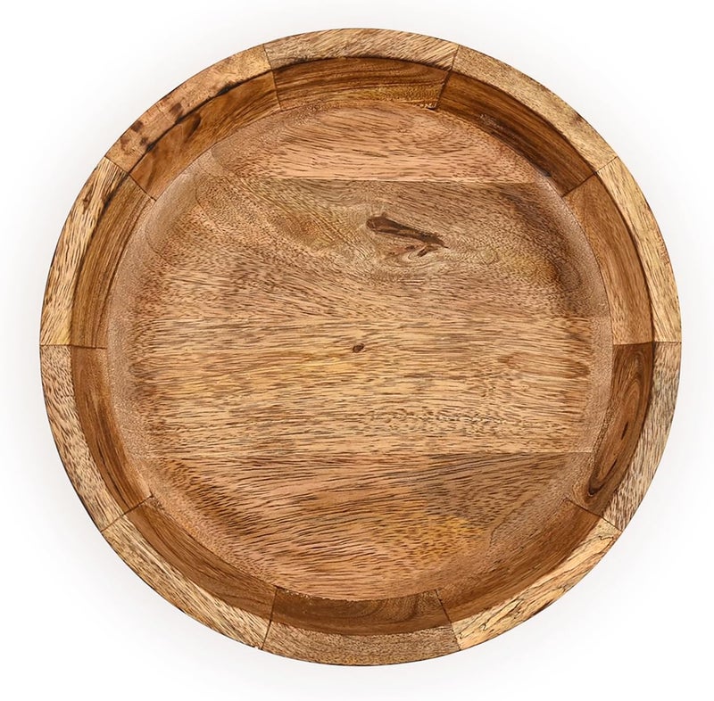 Kaizen Casa Salad Bowl Mango Wood Round Design for Serving Fruit Bowls Handmade Durable and Stylish for Kitchen Counter 10 X 10 X 25 - Image 5