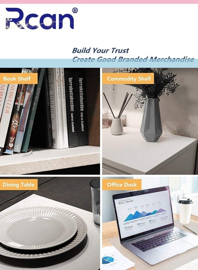 Rcan Multipurpose Diamond Textured Super Strong Anti Slip Mat Liner EVA Bathroom Kitchen Cabinet Drawer Shelf Mat Liner Sheets Roll Fridge Mat Table Mat Size 45 x 500 CM - Image 2