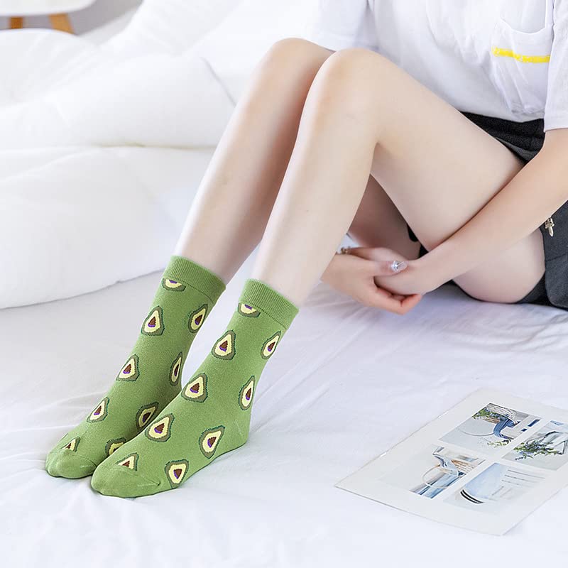 Losa Kute Womens Crew Socks for Women Cute birthday Gifts Slouch boot Funny Fun Cotton Girls Ladies Novelty crazy cool girlfriend gift Sock Size 7-9 Women's Dress Long Soft Cotton Socks X1-shuiguo920 - Image 2