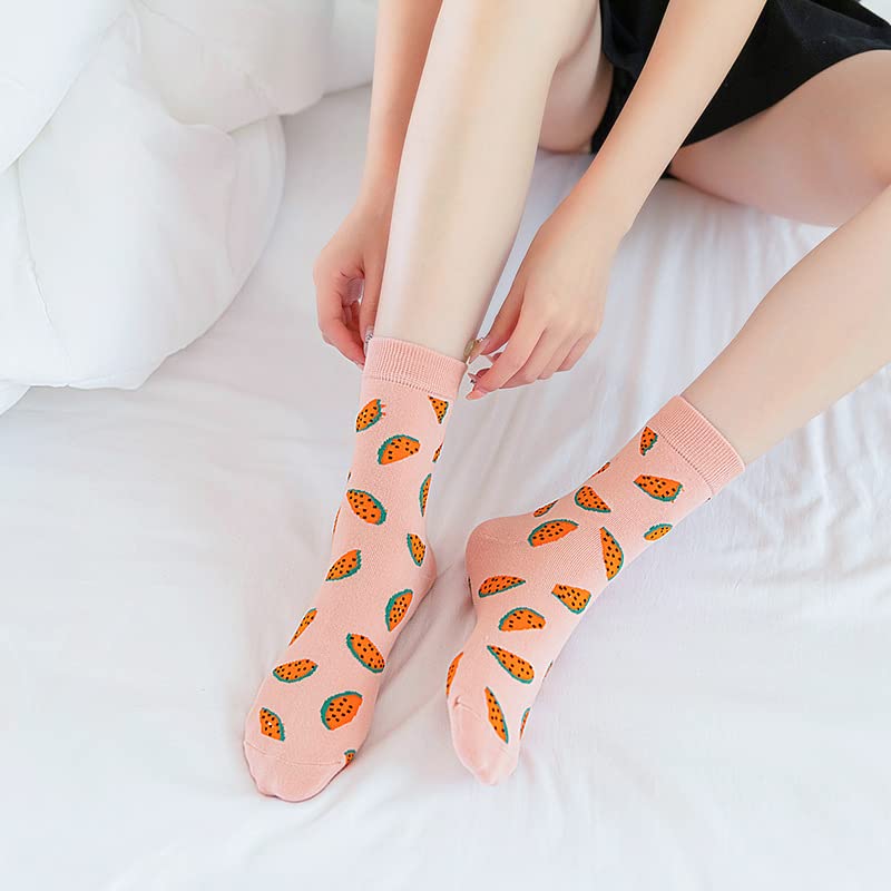 Losa Kute Womens Crew Socks for Women Cute birthday Gifts Slouch boot Funny Fun Cotton Girls Ladies Novelty crazy cool girlfriend gift Sock Size 7-9 Women's Dress Long Soft Cotton Socks X1-shuiguo920 - Image 5