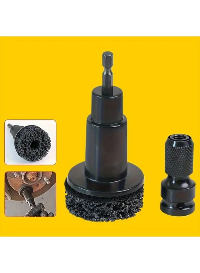7PCS Wheel Hub Brake Disc Grinding Head Rust Removal Brush Cleaning Maintenance Kit - Image 2