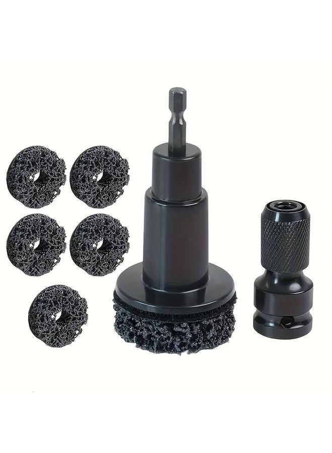 7PCS Wheel Hub Brake Disc Grinding Head Rust Removal Brush Cleaning Maintenance Kit - Image 5