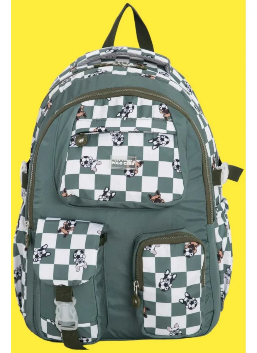 Tezzgelsin Unisex Waterproof Checkered Colorful Backpack School Bag