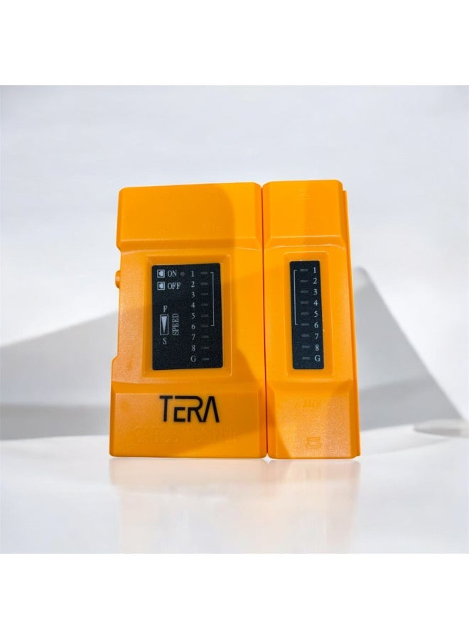 TL-668 Multi Standard Network Cable Tester, Orange, Compatible With RJ45/RJ11/BNC/USB - Image 1