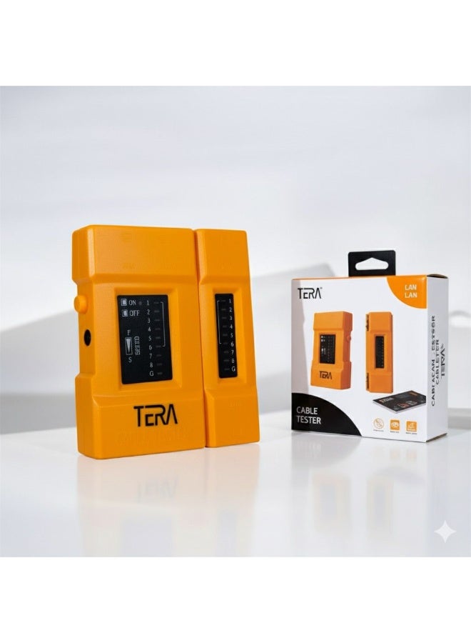 TL-668 Multi Standard Network Cable Tester, Orange, Compatible With RJ45/RJ11/BNC/USB - Image 2