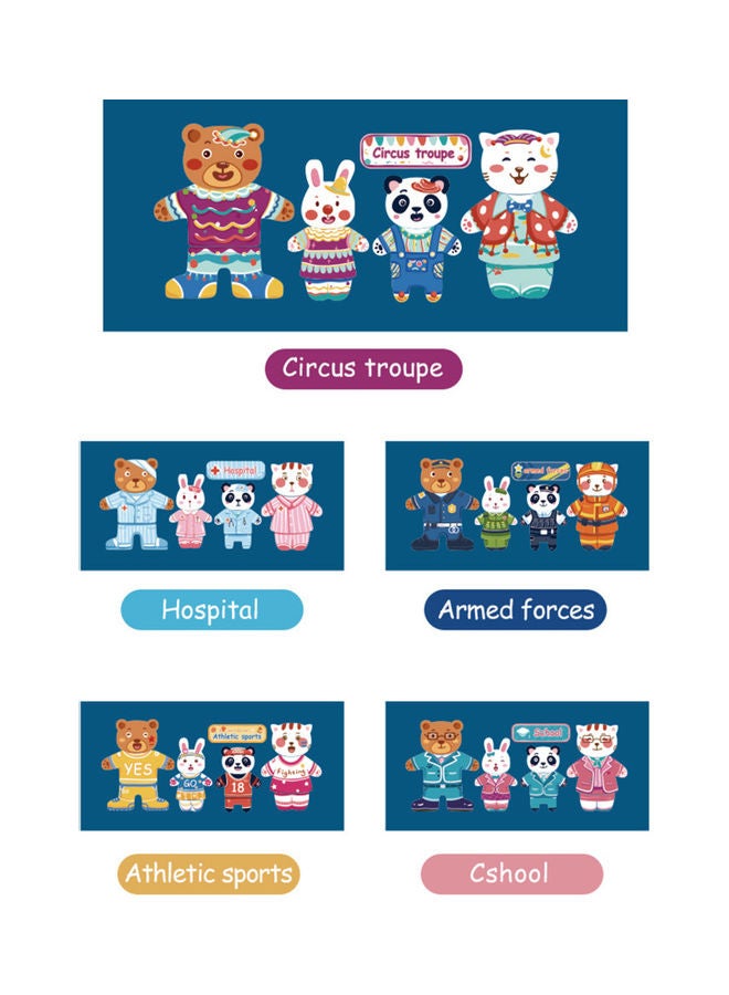 لعبة أحجية قطع تركيب بتصميم حيوانات كرتونية - Image 5