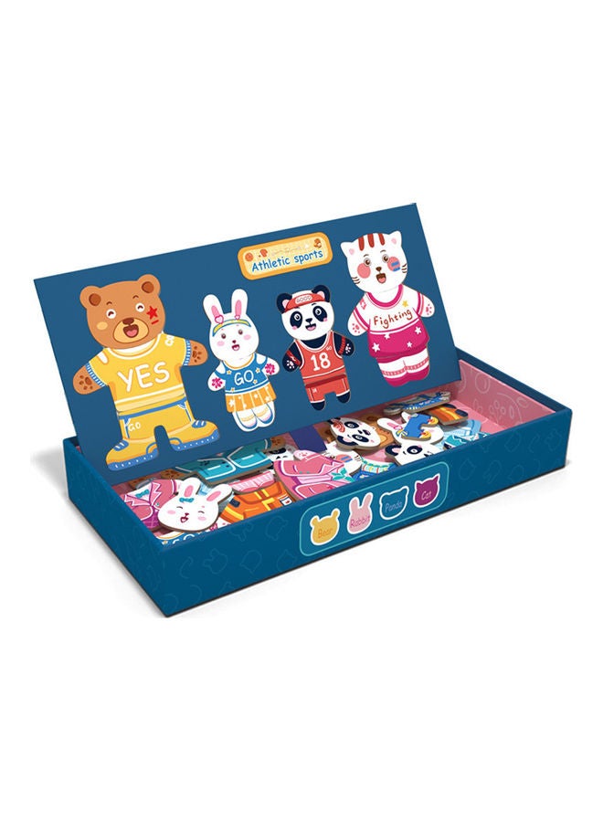 لعبة أحجية قطع تركيب بتصميم حيوانات كرتونية - Image 1