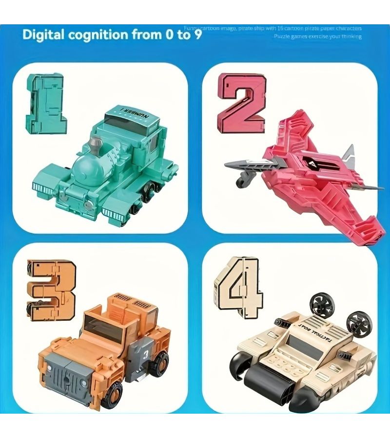 Deformation Robot Mech Warrior Set 5 in 1 Educational Car Toy - Image 5