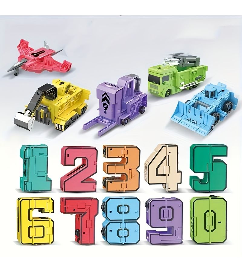 Deformation Robot Mech Warrior Set 5 in 1 Educational Car Toy - Image 1