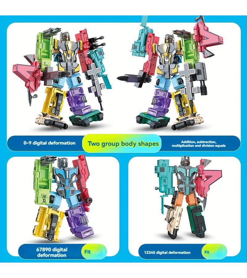 Deformation Robot Mech Warrior Set 5 in 1 Educational Car Toy - Image 4