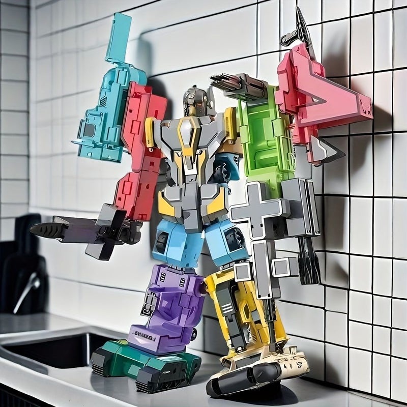 Deformation Robot Mech Warrior Set 5 in 1 Educational Car Toy - Image 2