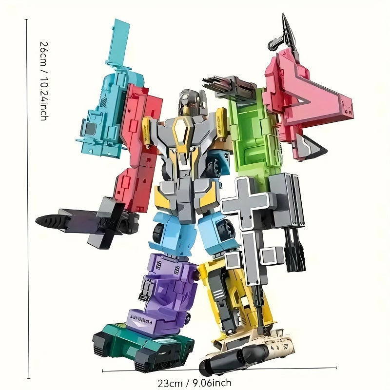 Deformation Robot Mech Warrior Set 5 in 1 Educational Car Toy - Image 3