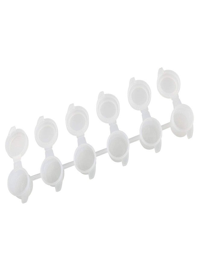 Tegg Paint Pots Strip 60PCS 3ml/ 0.1oz Mini Empty Plastic Paint Cups Jars Pigment Storage Containers(6Cups/ Strip,10 Strips) - Image 2