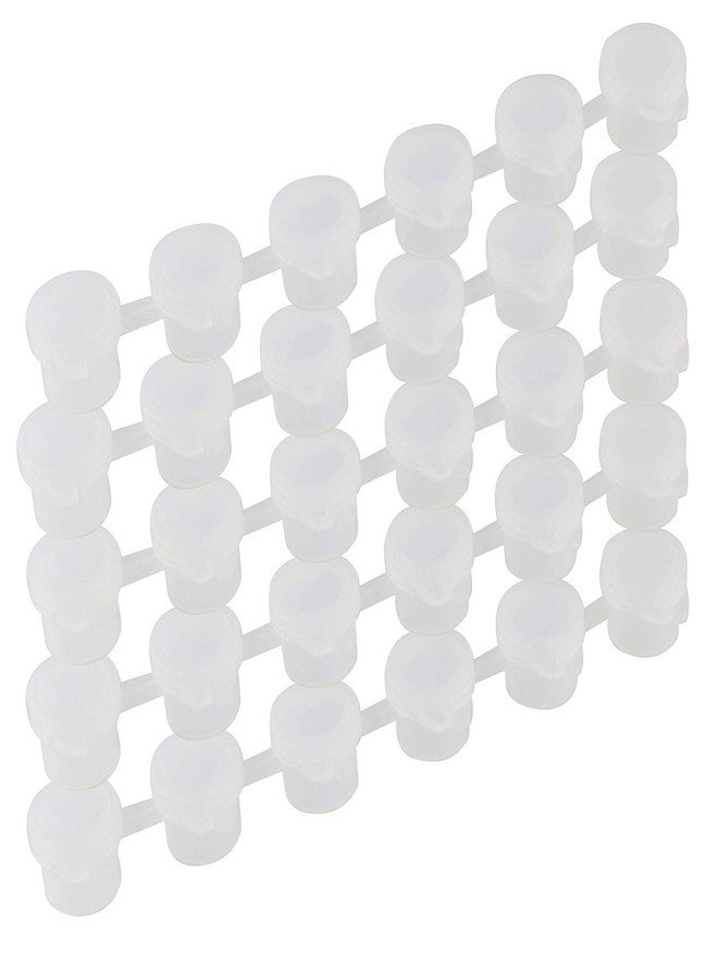 Tegg Paint Pots Strip 60PCS 3ml/ 0.1oz Mini Empty Plastic Paint Cups Jars Pigment Storage Containers(6Cups/ Strip,10 Strips) - Image 1