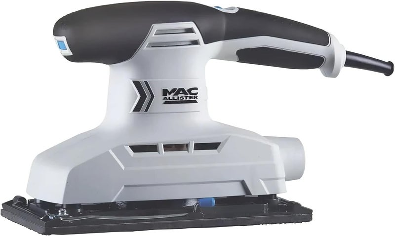 Mac Allister Msss300 300W 220-240V Corded 1/2 Sheet Sander, White/Black - Image 1