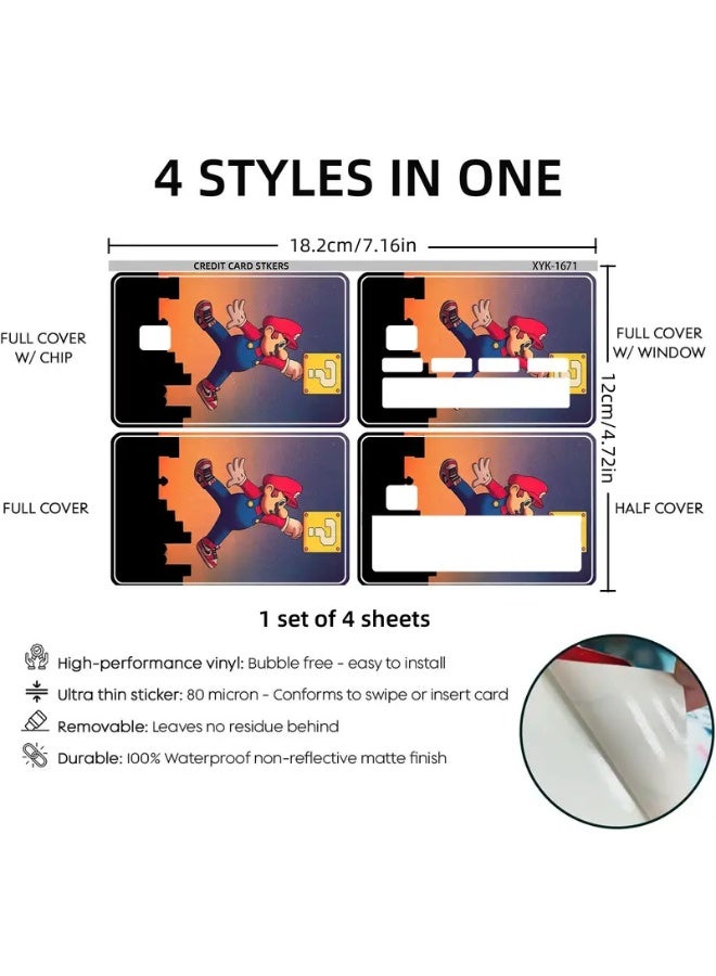 جاياتو ويمكن رفع ملصقات بطاقات الائتمان المصرفية الخاصة بالبطاقات الائتمان لمجموعة واحدة من أربع بطاقات ائتمان - Image 3