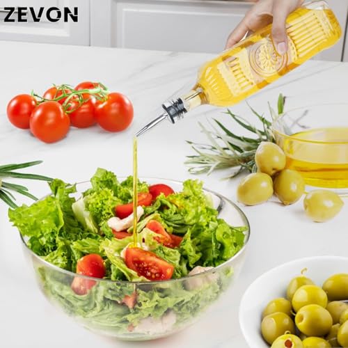 ZEVON® Oil Dispenser 900ML Plastic - Premium Oil Bottle for Kitchen and Cooking | Durable Oil Container for Storage | Sleek Design for Easy Pouring | 900ml Capacity - Image 5