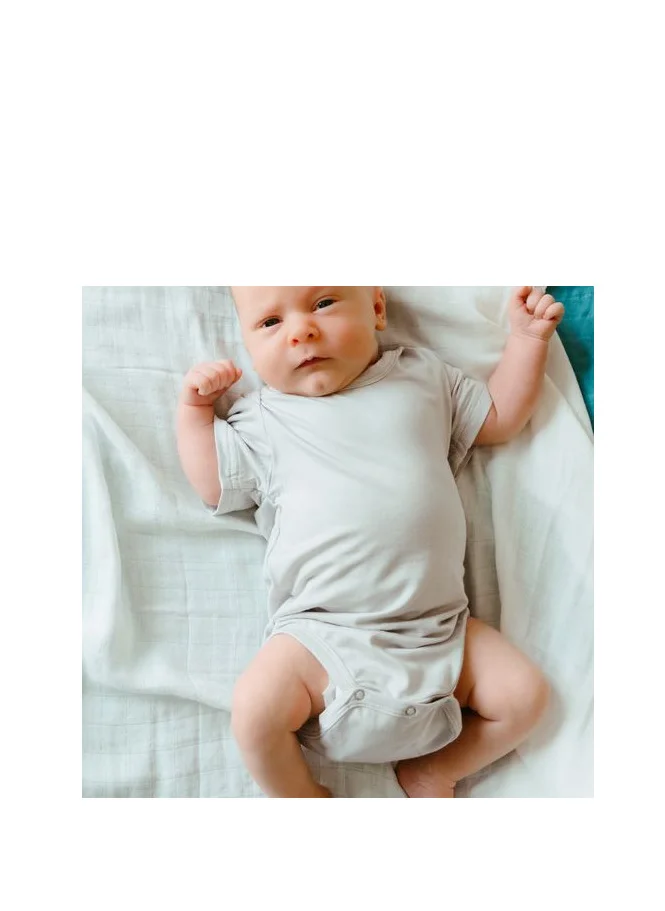 أنفي بيبي Set of 3 Organic Bamboo Spandex Bodysuit- Gift set 0-3m	White