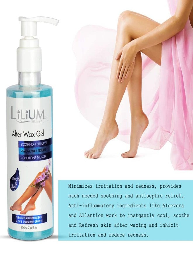 Lilium AfterWax Gel For Soothing & Effective Skin, 200ml |Remove Wax Residue |Healing & Nourishing The Skin - Image 2