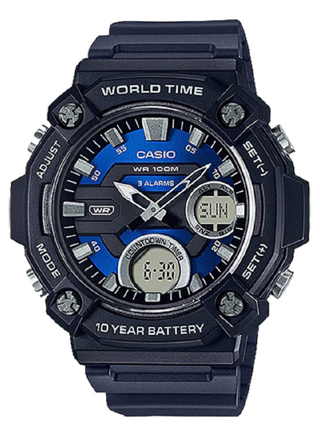 CASIO ساعة يد رقمية وتناظرية من الراتينج AEQ-120W-2AVDF - Image 1