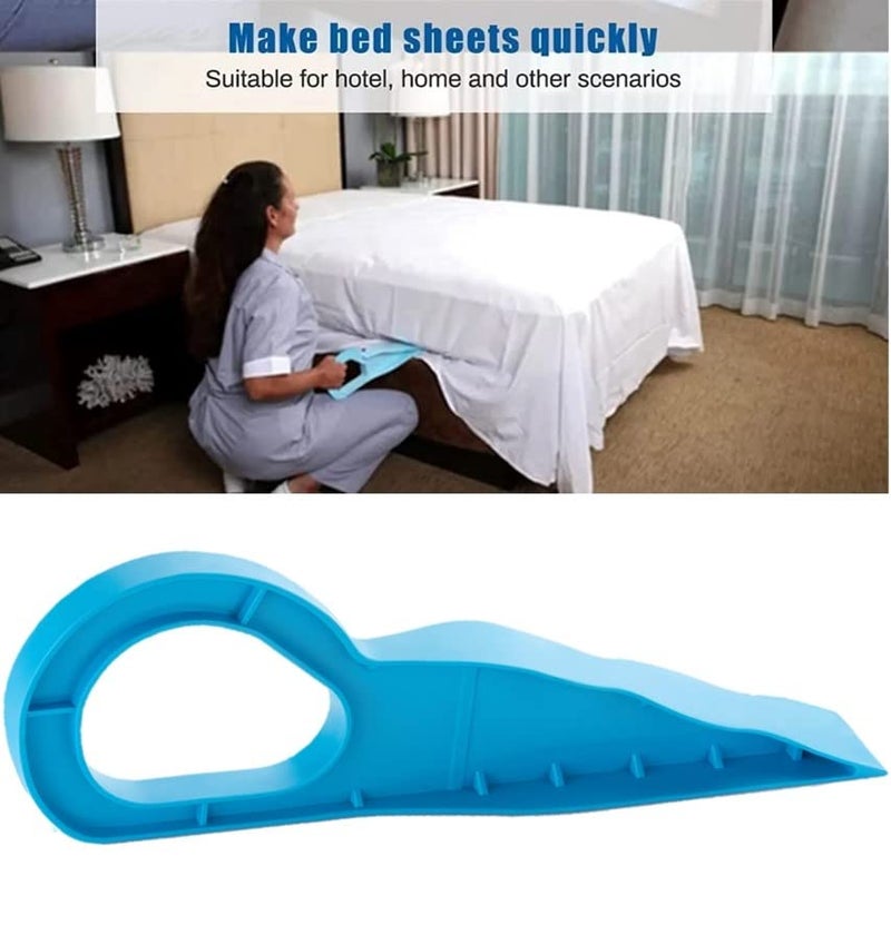 RIOMAX Mattress Lifter ToolBedsheet Tucker ToolBedsheet Mattress Lifter StandBed Making ToolBed Making AccessoriesMattress Elevator Wedge Blue Pack of 2 - Image 2