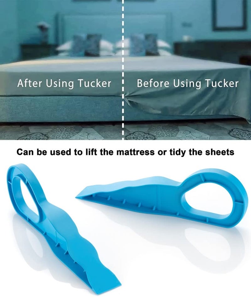 RIOMAX Mattress Lifter ToolBedsheet Tucker ToolBedsheet Mattress Lifter StandBed Making ToolBed Making AccessoriesMattress Elevator Wedge Blue Pack of 2 - Image 3