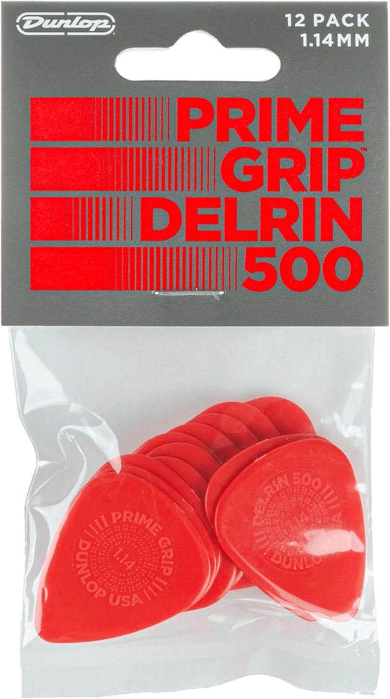 Jim Dunlop Prime Grip Delrin Guitar Picks - 12 Pack - Image 1
