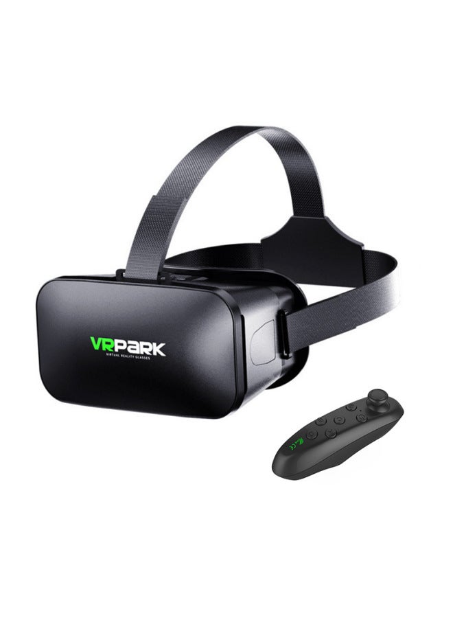 Vr Glasses 3d Virtual Reality Headset Movie Smart Stereoscopic Mobile Game Controller Gift-Color:V6 Glasses + Y1 Black Handle