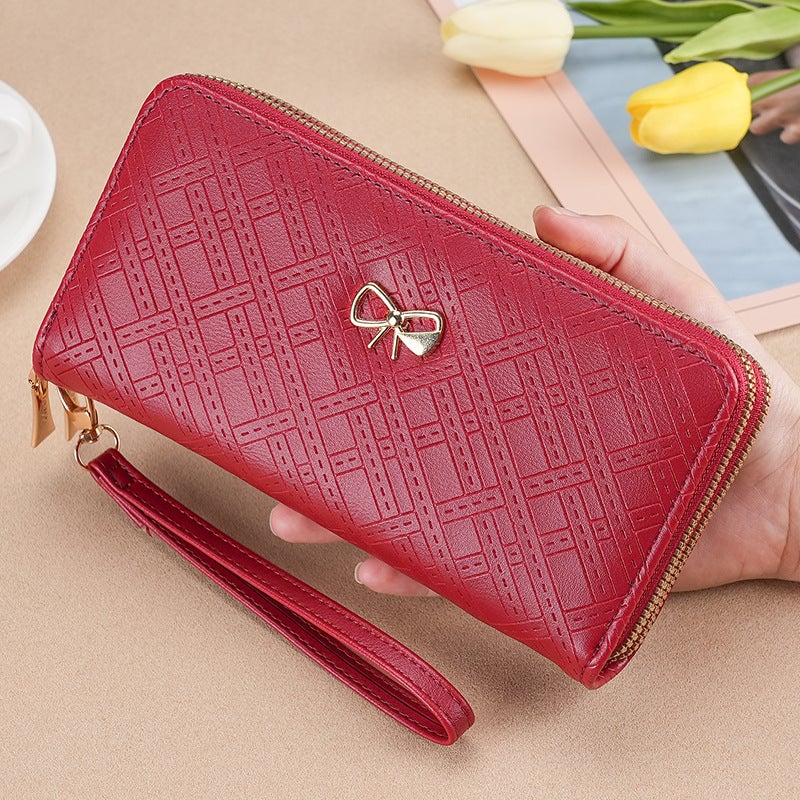 Multifunctional Solid Color PU Leather Wallet, RFID Blocking Design Portable Daily Storage Purse for Cards Cash Coin Business Use - Image 3