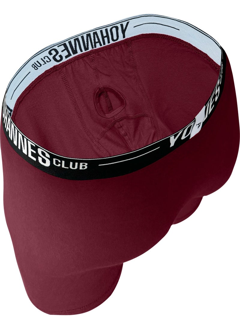 Yohannes Club - men, Special Anatomical Cotton Boxer, single, Claret Red - Image 1