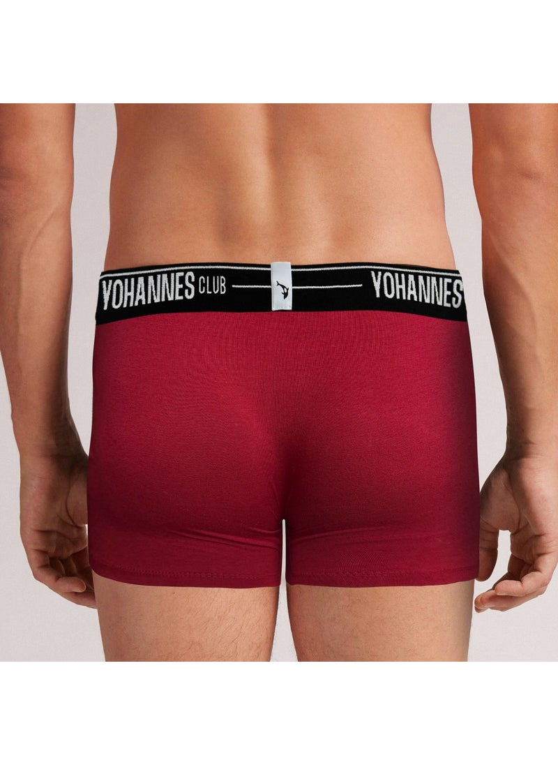 Yohannes Club - men, Special Anatomical Cotton Boxer, single, Claret Red - Image 1