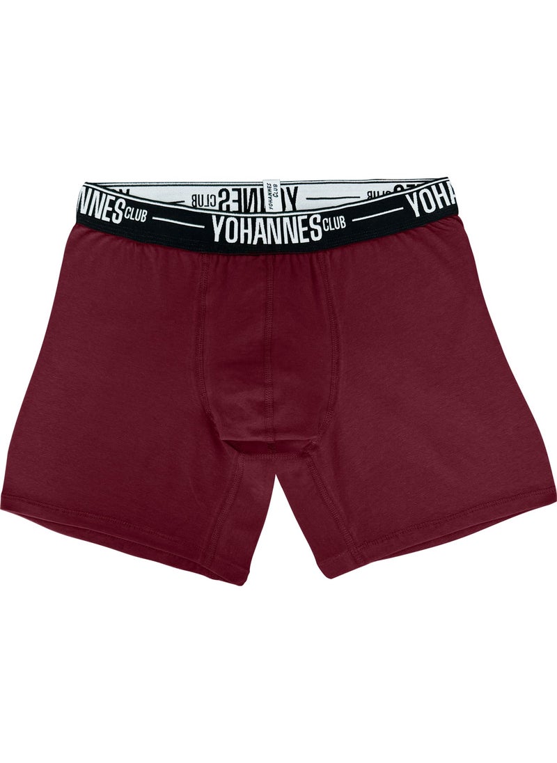 Yohannes Club - men, Special Anatomical Cotton Boxer, single, Claret Red - Image 1