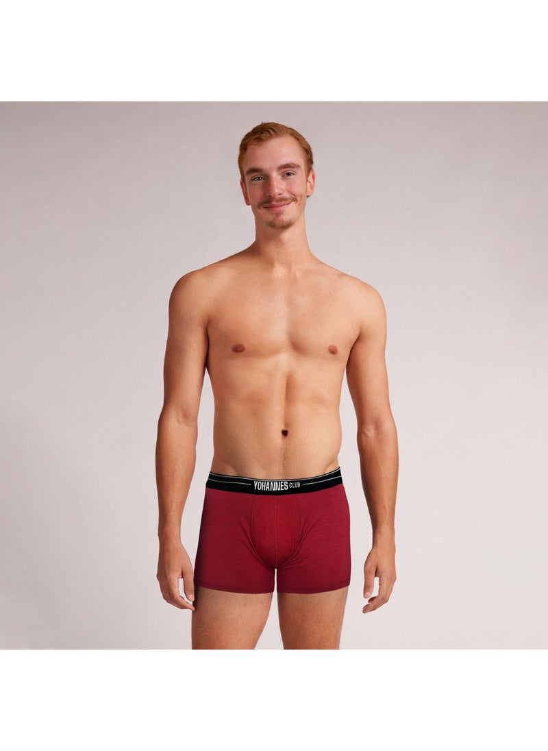 Yohannes Club - men, Special Anatomical Cotton Boxer, single, Claret Red - Image 1