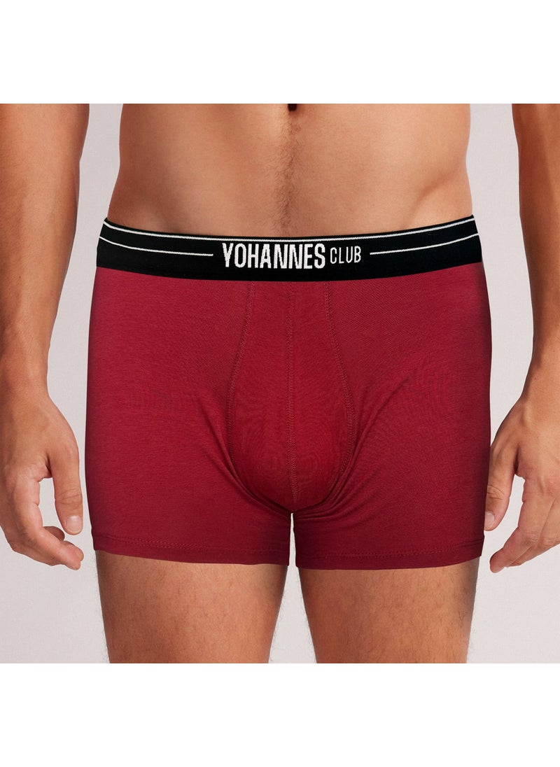 Yohannes Club - men, Special Anatomical Cotton Boxer, single, Claret Red - Image 1