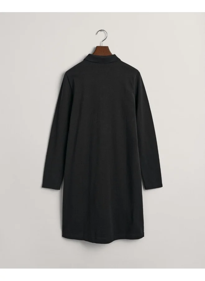 GANT Gant Shield Pique Long Sleeve Dress