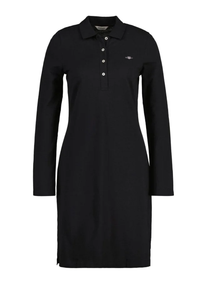 GANT Gant Shield Pique Long Sleeve Dress