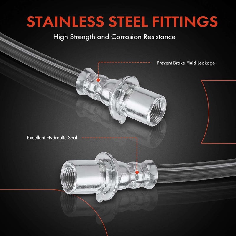 A-Premium Brake Hydraulic Hose for Chevrolet Silverado 1500 - Image 4