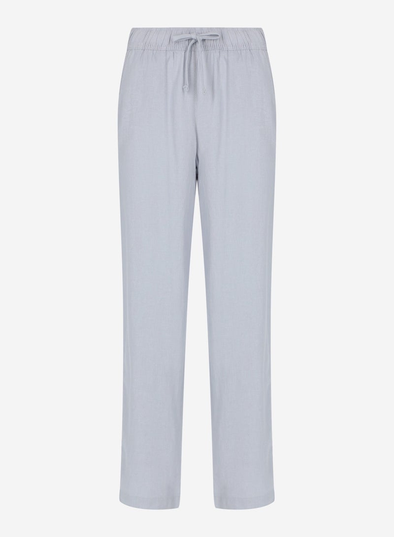 Outventure Women's Light Grey Trousers – Water-Repellent, 3 Pockets, Reflective Elements, Comfortable Fit, Ideal for Travel & Outdoor Adventures - Image 1