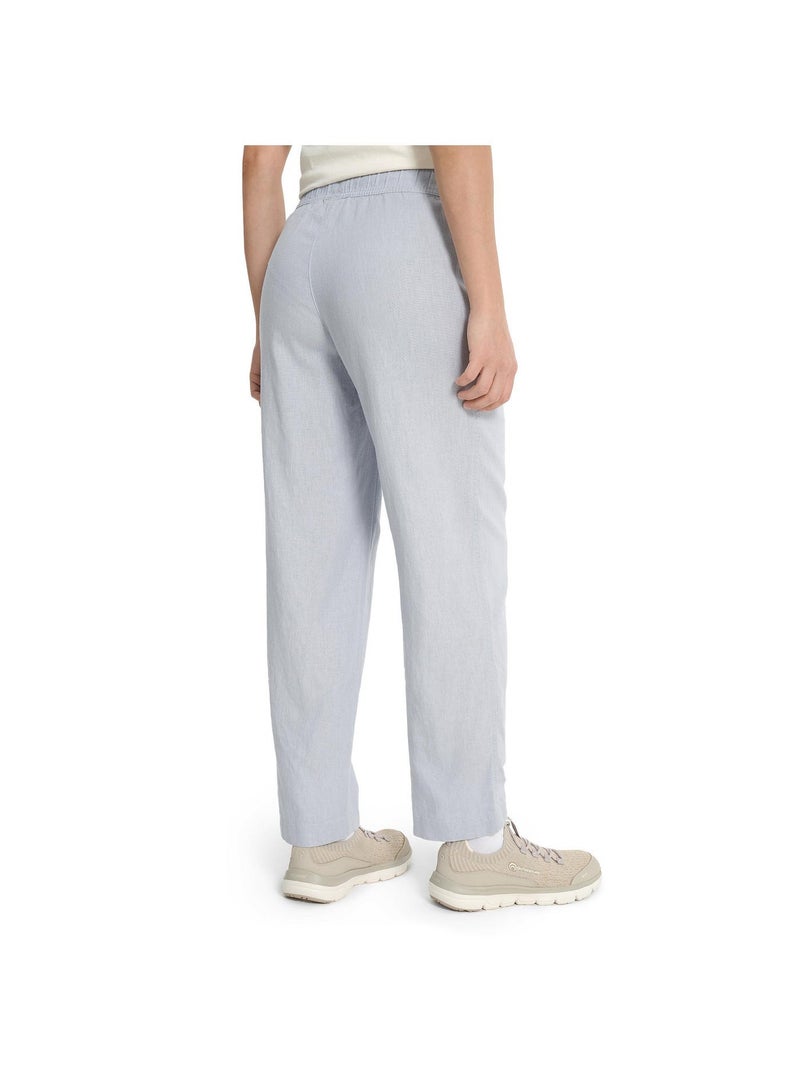 Outventure Women's Light Grey Trousers – Water-Repellent, 3 Pockets, Reflective Elements, Comfortable Fit, Ideal for Travel & Outdoor Adventures - Image 4