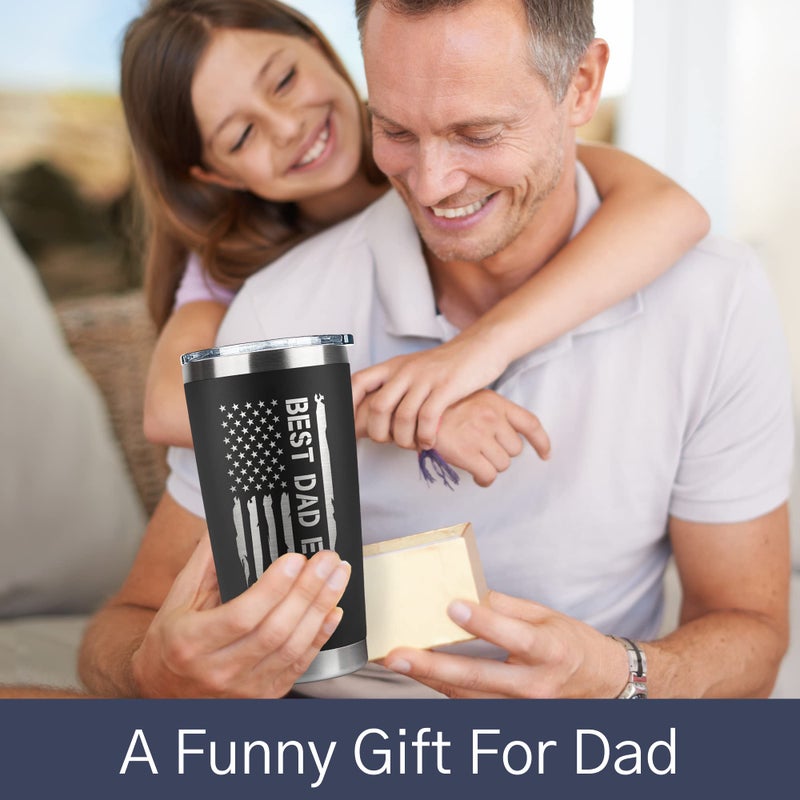 KATLADIZ Gifts for Dad from Daughter, Son - Dad Gifts - Birthday Gifts for Dad, Dad Birthday Gift Ideas - Fathers Day Gift for Dad, Father's Day Gifts for Dad - Christmas Gifts for Dad - 20 Oz Tumbler - Image 3