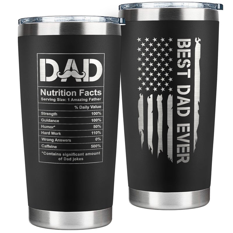KATLADIZ Gifts for Dad from Daughter, Son - Dad Gifts - Birthday Gifts for Dad, Dad Birthday Gift Ideas - Fathers Day Gift for Dad, Father's Day Gifts for Dad - Christmas Gifts for Dad - 20 Oz Tumbler - Image 1