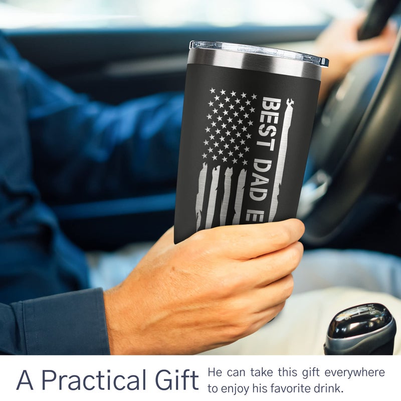 KATLADIZ Gifts for Dad from Daughter, Son - Dad Gifts - Birthday Gifts for Dad, Dad Birthday Gift Ideas - Fathers Day Gift for Dad, Father's Day Gifts for Dad - Christmas Gifts for Dad - 20 Oz Tumbler - Image 4