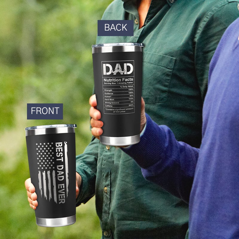 KATLADIZ Gifts for Dad from Daughter, Son - Dad Gifts - Birthday Gifts for Dad, Dad Birthday Gift Ideas - Fathers Day Gift for Dad, Father's Day Gifts for Dad - Christmas Gifts for Dad - 20 Oz Tumbler - Image 5