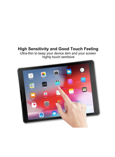 واقي شاشة Paperfeel متوافق مع iPad Pro 11 (2022 و2021 و2020 و2018) / iPad Air الجيل الخامس (10.9 بوصة، 2022) / iPad Air الجيل الرابع (10.9 بوصة 2020)، اكتب وارسم كما هو الحال على الورق، شفاف