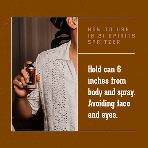 18.21 Man Made Men’s Spirits Spritzer Noble Oud, 3.4 oz. - Long-Lasting All Over Body Spray with Masculine Aromatics - Gifts for Him - Image 3