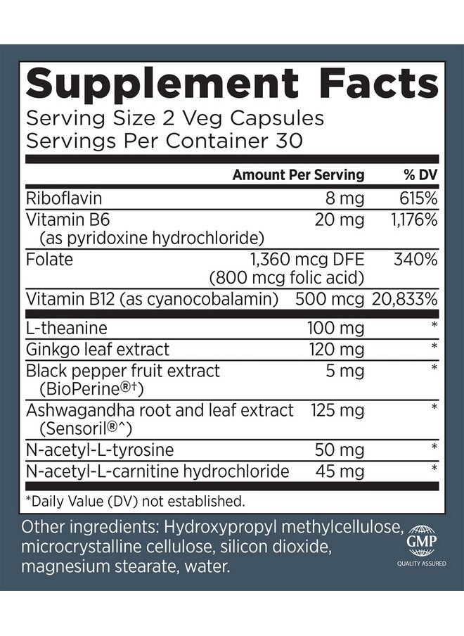 Primal Labs Primal Health Cogniforce Memory & Brain Health Acetyl Lcarnitine Formula Better Cognitive Performance Clarity + Focus + Better Recall + Calm Thinking Dietary Supplement 60 Capsules  - Image 3