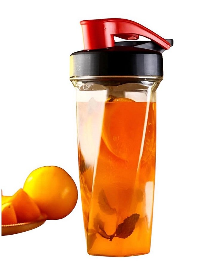 Simplyhut Simplyhut Fitness Juice Shaker Bottle - 800ml Plastic Transparent Protein Shaker with Leak-Proof Spout Cap for Smoothies, Juice & Water, Perfect BPA Free Sipper Bottle for Travel, Yoga, Gym & Workout  - Image 1