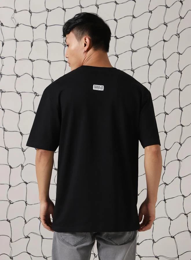 Hubberholme Men Printed Graphic Relaxed Fit T-Shirt